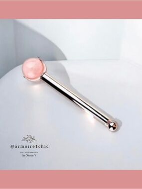 GUA SHA | Large Round Ball Rose Quartz Facial Roller and Cooling Stone
